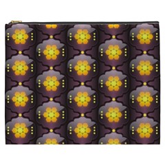 Pattern Background Yellow Bright Cosmetic Bag (xxxl)  by Sapixe