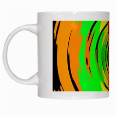 Pattern Colorful Glass Distortion White Mugs by Sapixe