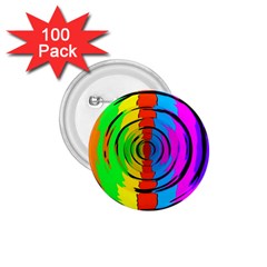 Pattern Colorful Glass Distortion 1 75  Buttons (100 Pack)  by Sapixe