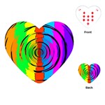 Pattern Colorful Glass Distortion Playing Cards (Heart)  Front