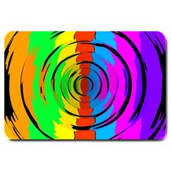 Pattern Colorful Glass Distortion Large Doormat  by Sapixe