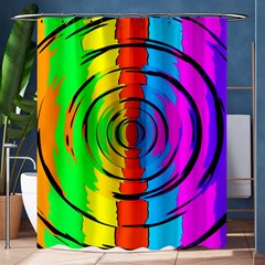 Pattern Colorful Glass Distortion Shower Curtain 60  X 72  (medium)  by Sapixe