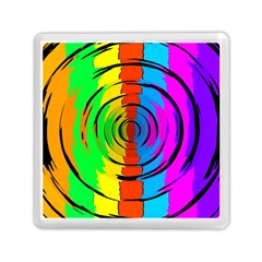 Pattern Colorful Glass Distortion Memory Card Reader (Square) 