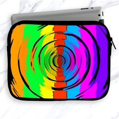 Pattern Colorful Glass Distortion Apple Ipad 2/3/4 Zipper Cases by Sapixe