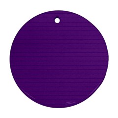 Pattern Violet Purple Background Round Ornament (Two Sides)