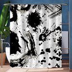 Pattern Color Painting Dab Black Shower Curtain 60  x 72  (Medium)  60 x72  Curtain