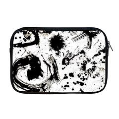 Pattern Color Painting Dab Black Apple Macbook Pro 17  Zipper Case by Sapixe