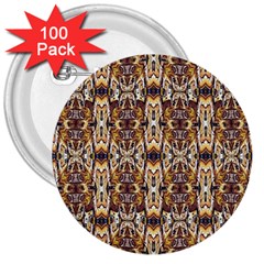  Artwork By Patrick-pattern-36 3  Buttons (100 Pack)  by ArtworkByPatrick