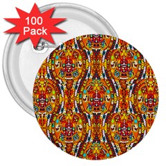 Artwork By Patrick-aztec-1 3  Buttons (100 Pack)  by ArtworkByPatrick