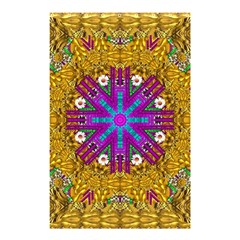 Golden Retro Medival Festive Fantasy Nature Shower Curtain 48  X 72  (small)  by pepitasart