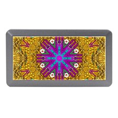 Golden Retro Medival Festive Fantasy Nature Memory Card Reader (mini) by pepitasart