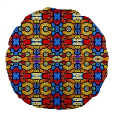 Artwork By Patrick-pattern-37 Large 18  Premium Flano Round Cushions by ArtworkByPatrick