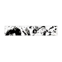 Pattern Color Painting Dab Black Flano Scarf (mini) by Sapixe