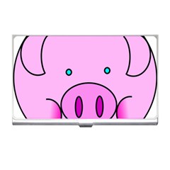 Pink Pig Christmas Xmas Stuffed Animal Business Card Holders by Sapixe