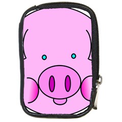 Pink Pig Christmas Xmas Stuffed Animal Compact Camera Cases by Sapixe