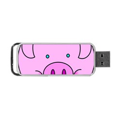 Pink Pig Christmas Xmas Stuffed Animal Portable Usb Flash (one Side) by Sapixe