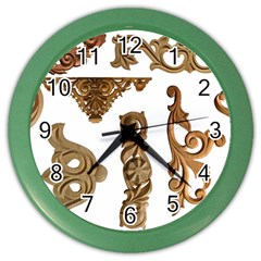 Pattern Motif Decor Color Wall Clocks by Sapixe