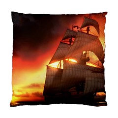 Pirate Ship Caribbean Standard Cushion Case (one Side) by Sapixe