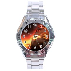 Pirate Ship Caribbean Stainless Steel Analogue Watch by Sapixe