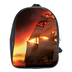 Pirate Ship Caribbean School Bag (xl) by Sapixe