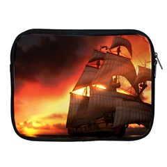 Pirate Ship Caribbean Apple Ipad 2/3/4 Zipper Cases by Sapixe