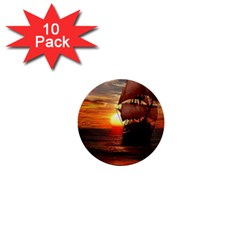 Pirate Ship 1  Mini Buttons (10 pack) 