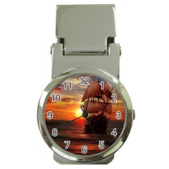 Pirate Ship Money Clip Watches by Sapixe