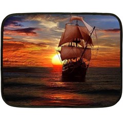 Pirate Ship Fleece Blanket (Mini)