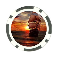 Pirate Ship Poker Chip Card Guard (10 pack)