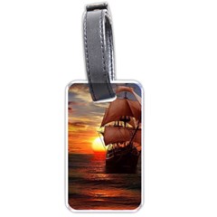 Pirate Ship Luggage Tags (one Side)  by Sapixe