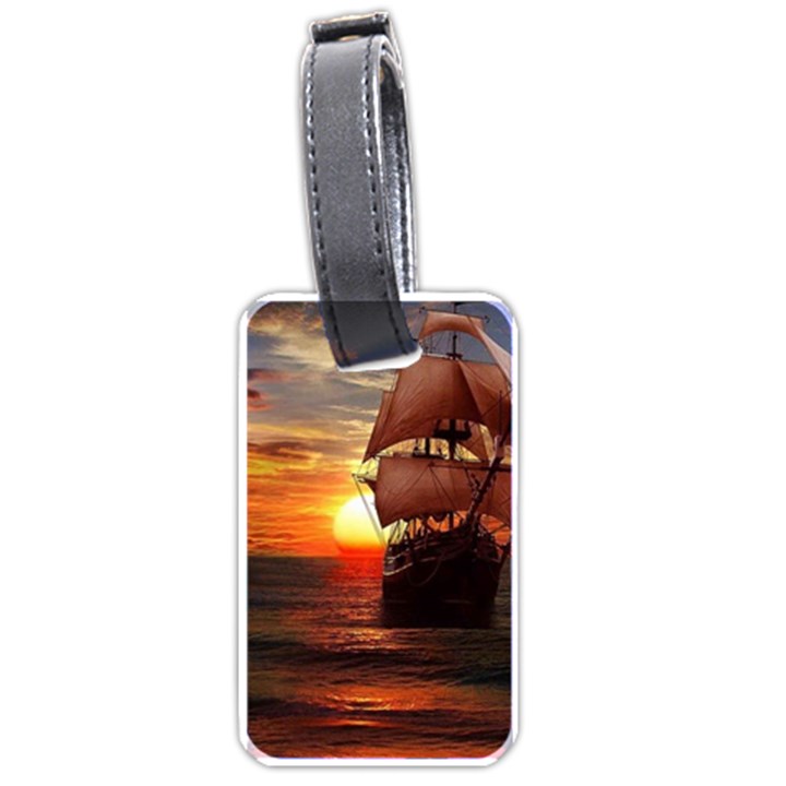 Pirate Ship Luggage Tags (One Side) 