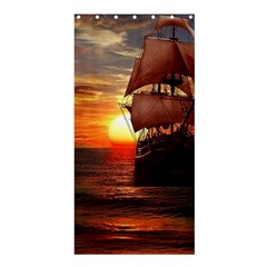 Pirate Ship Shower Curtain 36  X 72  (stall)  by Sapixe