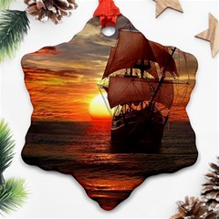 Pirate Ship Ornament (Snowflake)