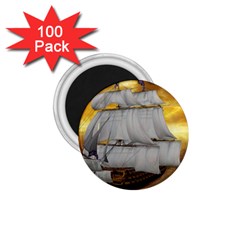 Pirate Ship 1 75  Magnets (100 Pack)  by Sapixe