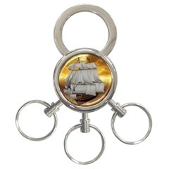 Pirate Ship 3-ring Key Chains by Sapixe