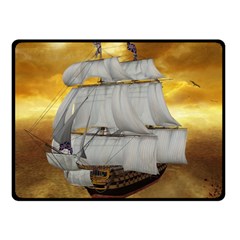 Pirate Ship Fleece Blanket (small) by Sapixe