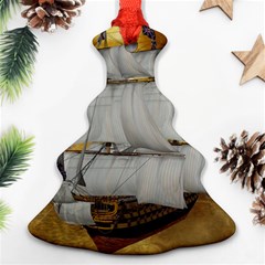 Pirate Ship Christmas Tree Ornament (two Sides) by Sapixe