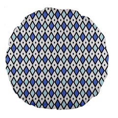 Blue Jess Large 18  Premium Round Cushions by jumpercat