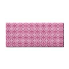 Pattern Pink Grid Pattern Cosmetic Storage Cases by Sapixe