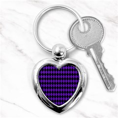 Jester Purple Key Chains (heart)  by jumpercat