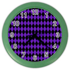 Jester Purple Color Wall Clocks by jumpercat