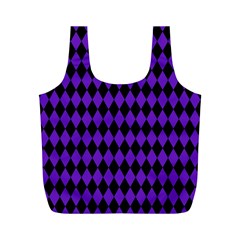 Jester Purple Full Print Recycle Bags (m)  by jumpercat