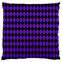 Jester Purple Large Flano Cushion Case (one Side) by jumpercat