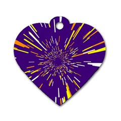 Space Trip 1 Dog Tag Heart (one Side) by jumpercat