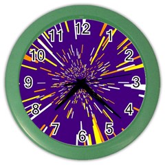 Space Trip 1 Color Wall Clocks by jumpercat