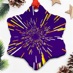 Space Trip 1 Snowflake Ornament (two Sides) by jumpercat