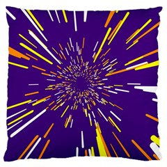 Space Trip 1 Large Cushion Case (two Sides) by jumpercat