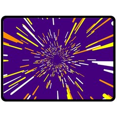 Space Trip 1 Double Sided Fleece Blanket (large)  by jumpercat