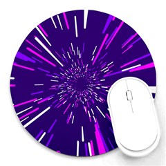 Space Trip 2 Round Mousepads by jumpercat