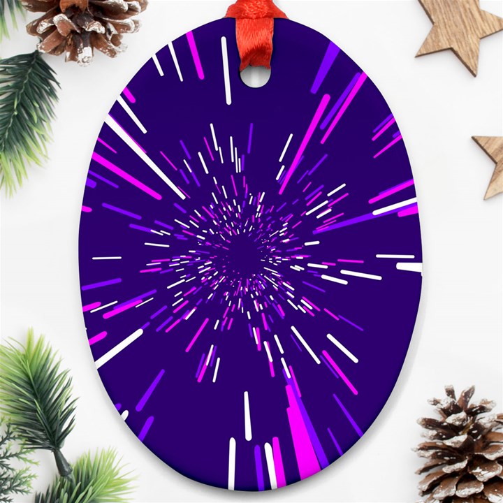 Space Trip 2 Ornament (Oval)